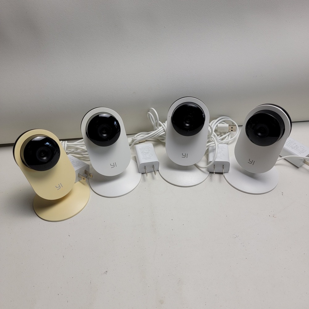 YI 1080p Home Camera Indoor Smart Security WiFi 4-Pack White YYS.2016 - Picture 1 of 10